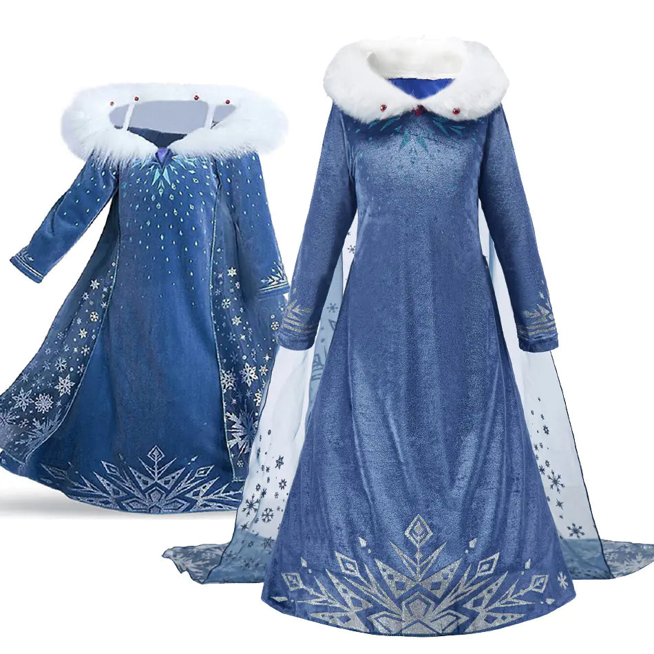 2023 Girls' Princess Dress - Frozen Elsa Party Dress