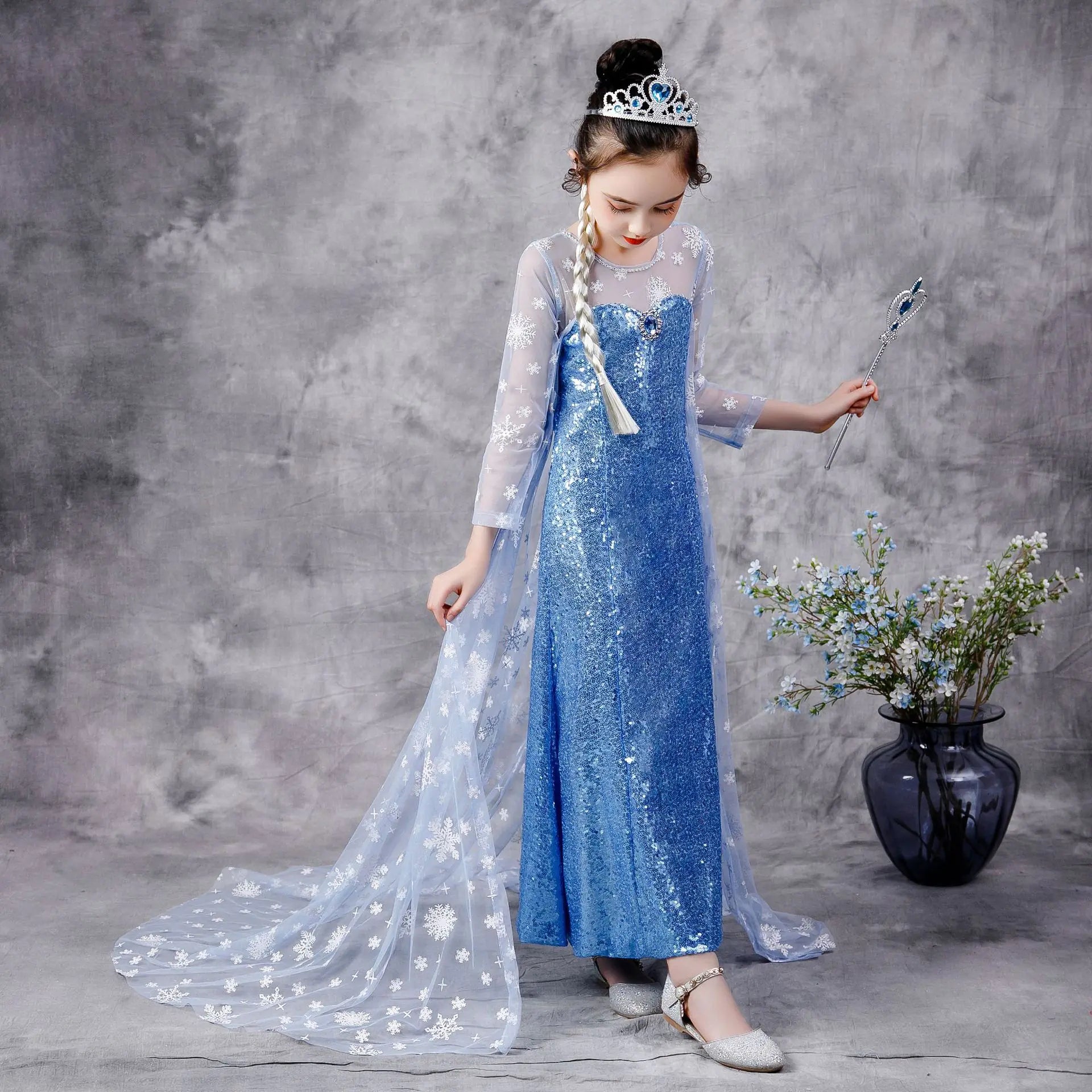 2020 Frozen Elsa Princess Dress for Girls