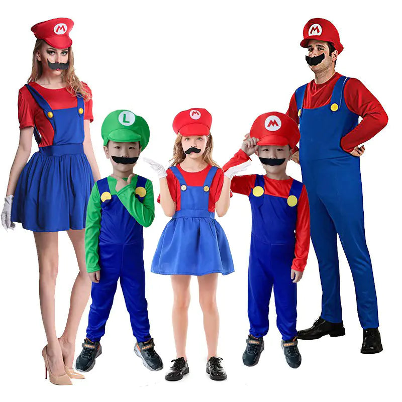 Mario Costume Dress for Kids - Cosplay and Halloween