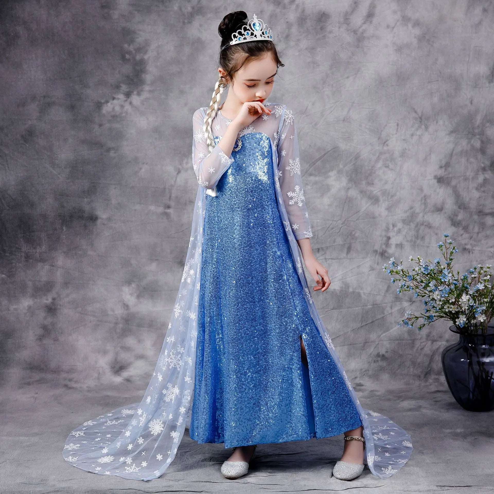 2020 Frozen Elsa Princess Dress for Girls
