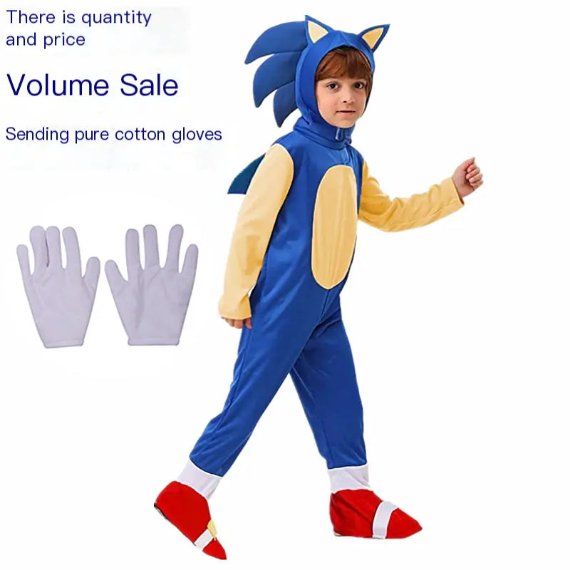 Sonic Costume for Kids - Anime Cosplay Outfit